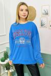 150554 B Yaka Baskili Sweatshirt